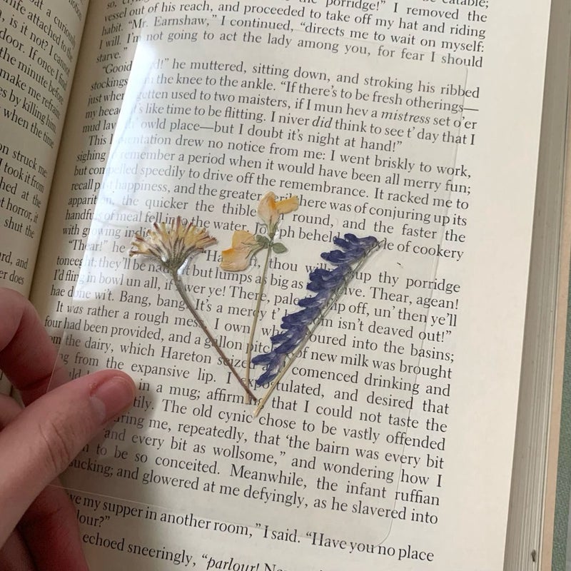 Handmade real flower window bookmark 