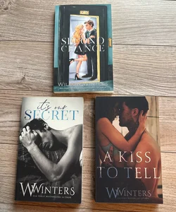 A Kiss to Tell, Second Chance, and It’s Our Secret (signed)