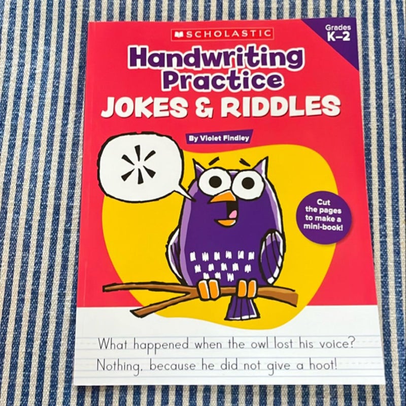 Handwriting Practice: Jokes and Riddles by Violet Findley