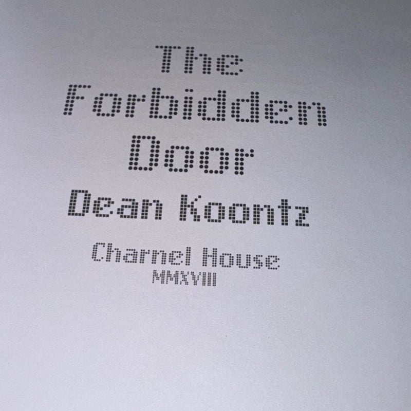 THE FORBIDDEN DOOR LETTERED EDITION OF 26