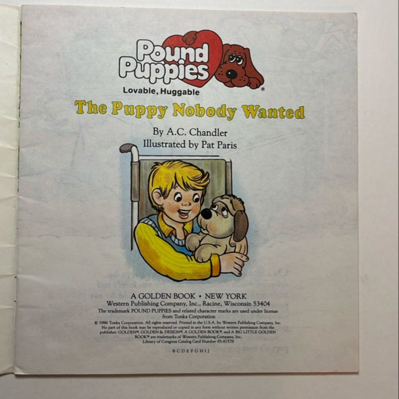 Pound Puppies The Puppy Nobody Wanted