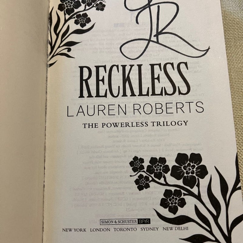 Reckless - Signed BN Exclusive 