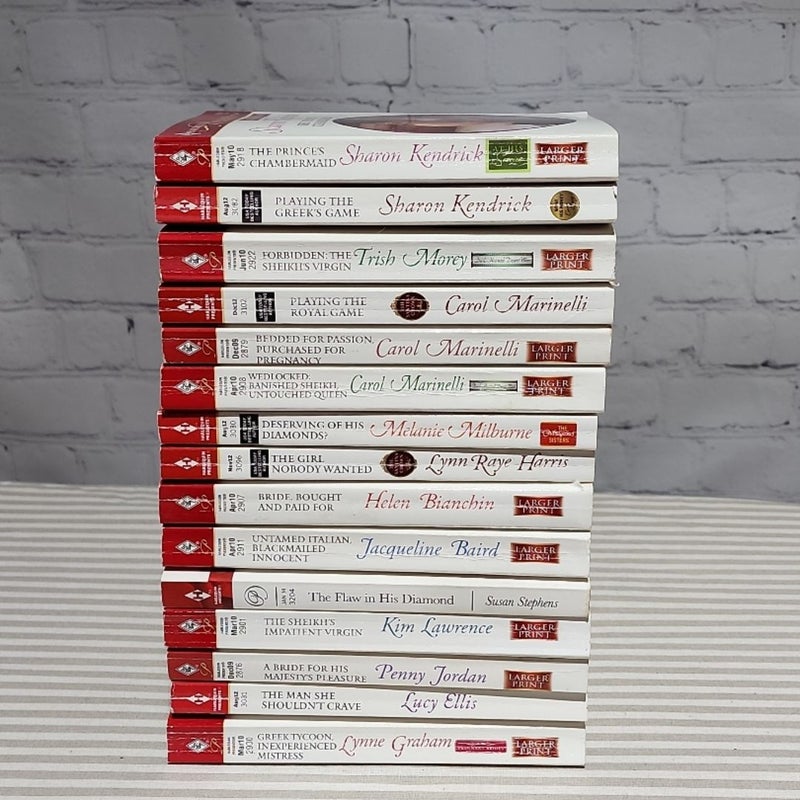 Harlequin Presents book lot