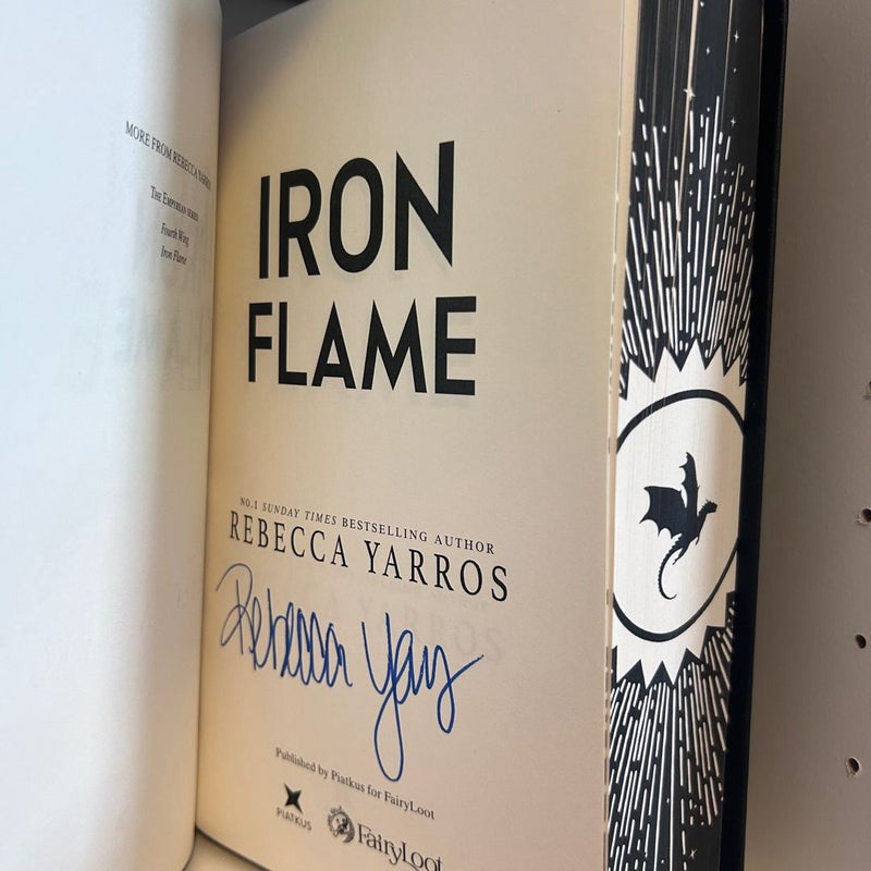 Fairyloot Fourth Wing & Iron Flame **SIGNED**