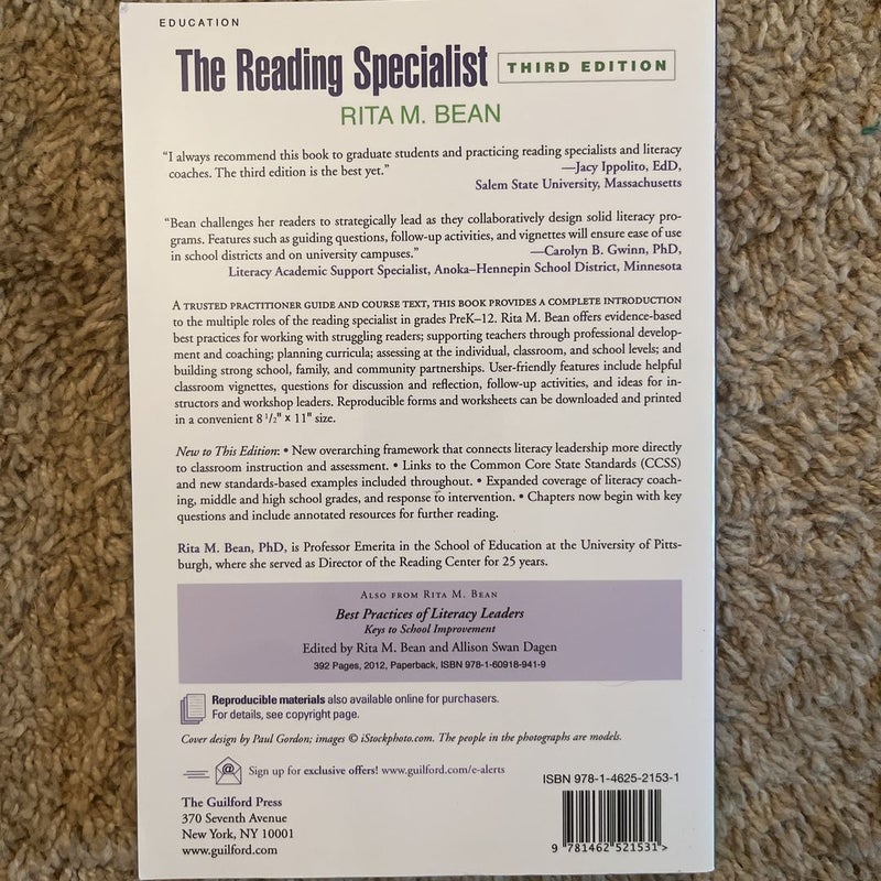 The Reading Specialist, Third Edition