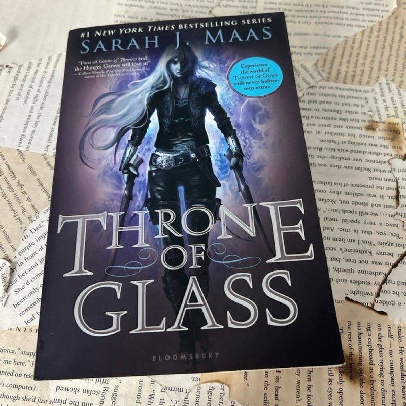 OOP Throne  of glass paperback original cover