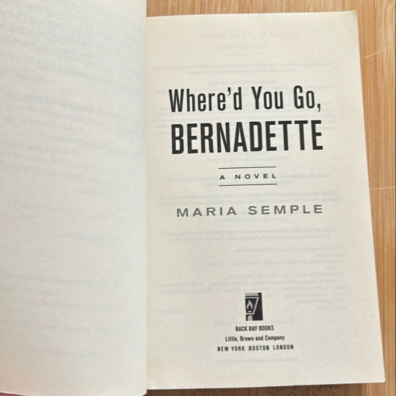 Where'd You Go, Bernadette