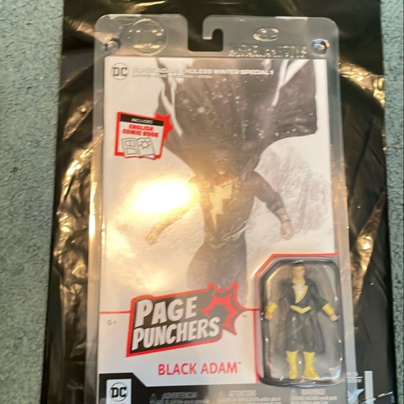 Page Puncher Black Adam Comic Book & Figure 