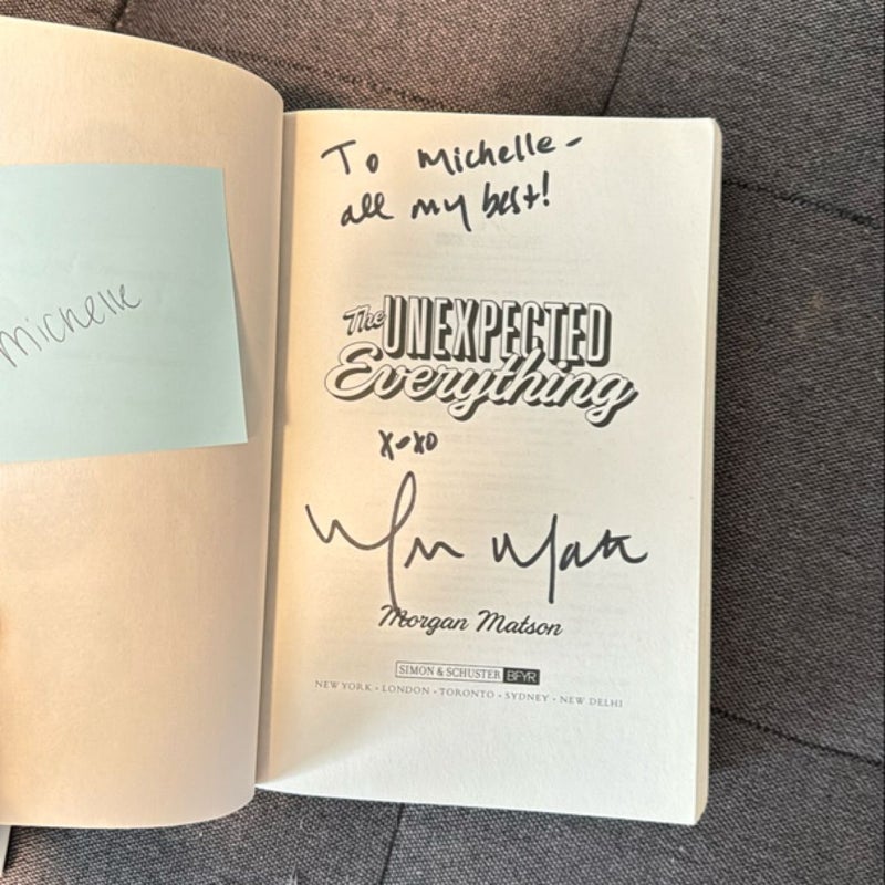 The Unexpected Everything SIGNED EDITION