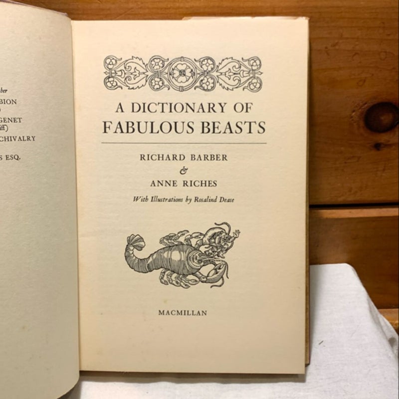 A Dictionary of Fabulous Beasts