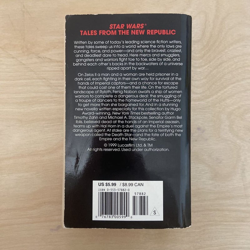 Star Wars Tales from the New Republic (First Edition First Printing)