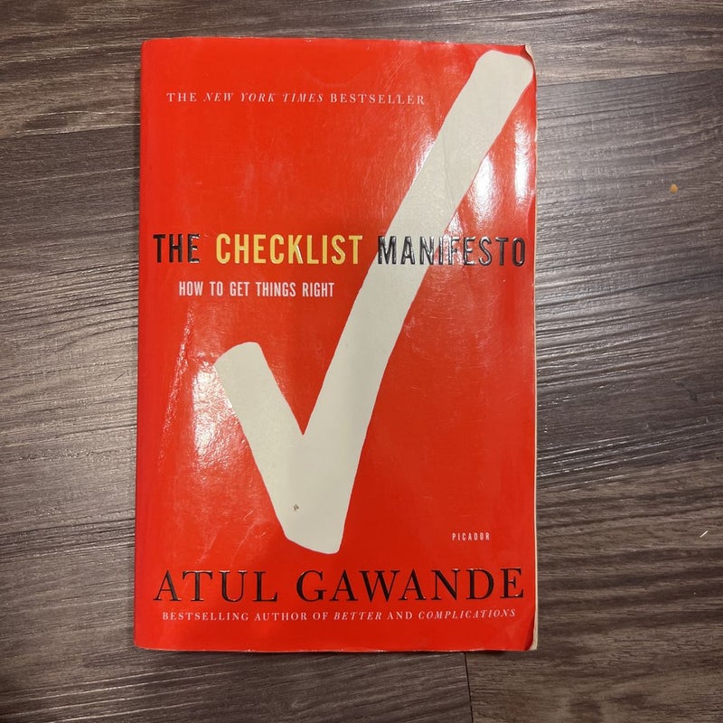 The Checklist Manifesto