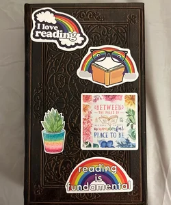 Rainbow reading stickers