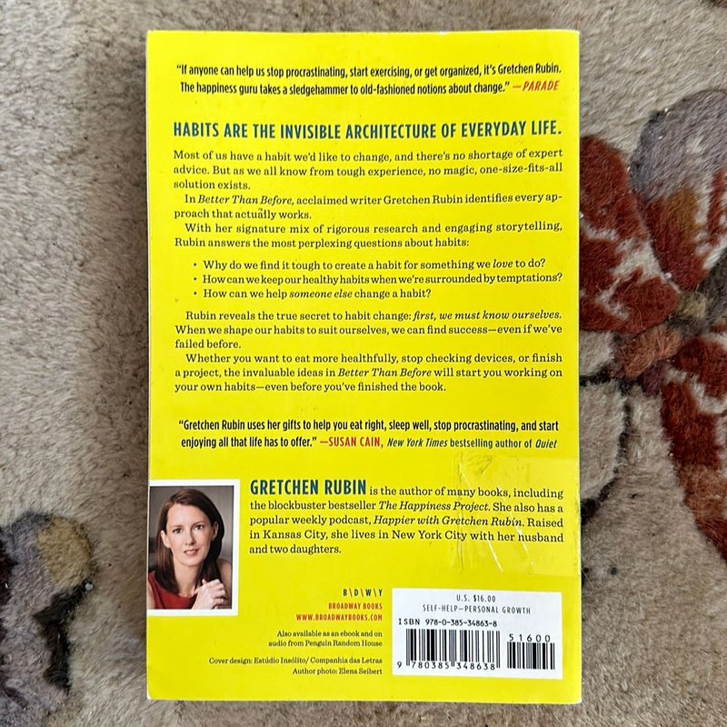 Better Than Before by Gretchen Rubin