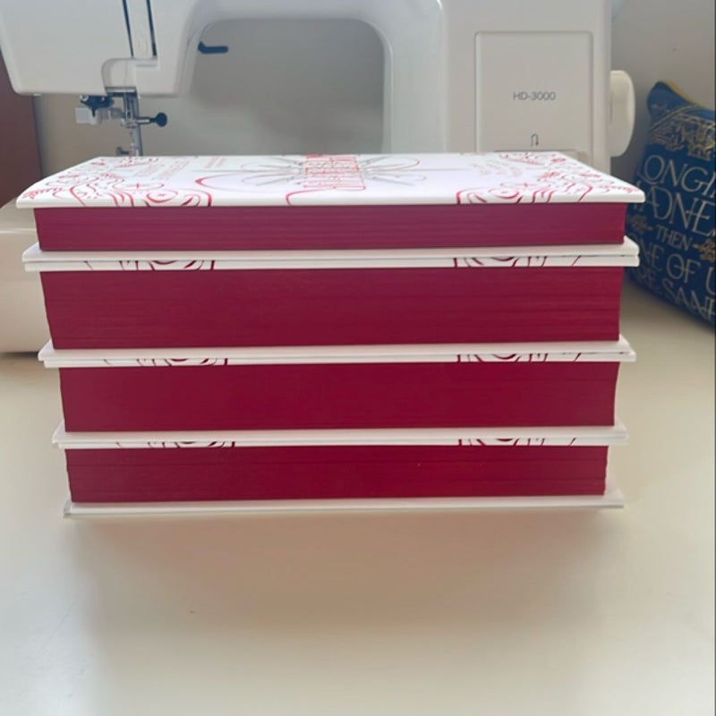 Caraval Holiday Box Set with Spectacular White Hardcovers