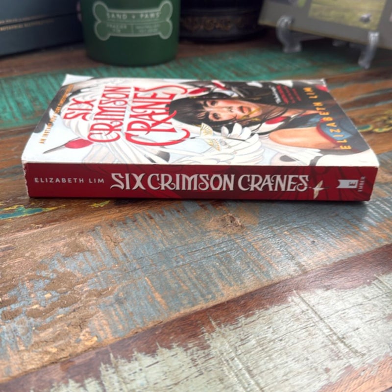Six Crimson Cranes