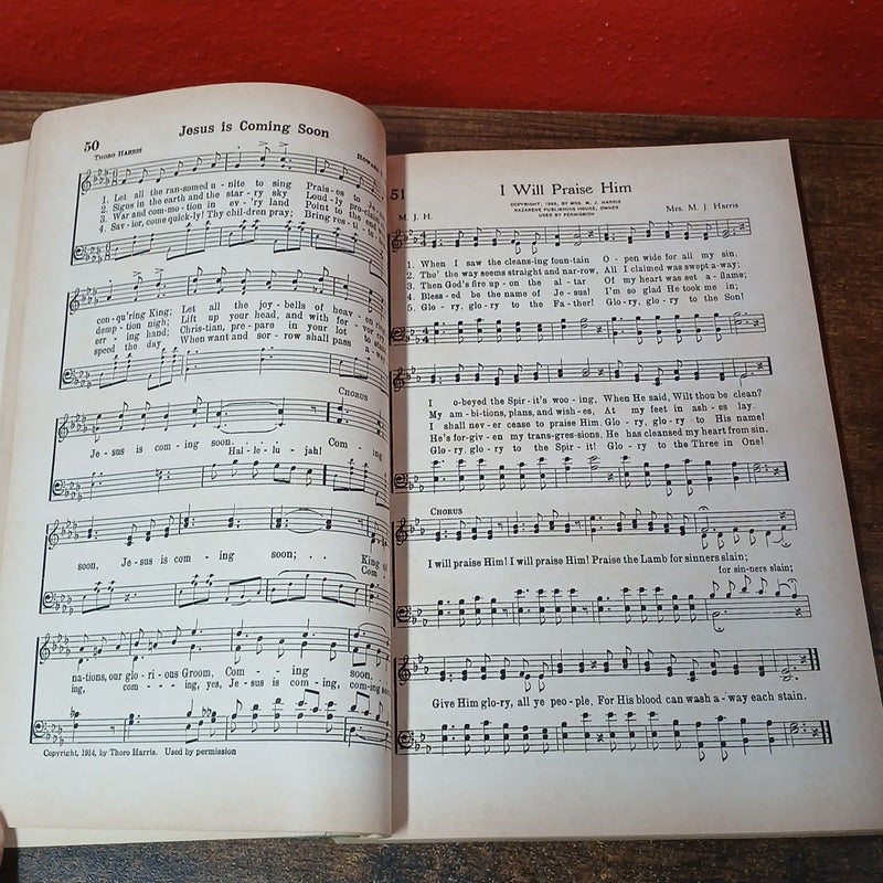 Songs of Praise 1935 Christian Hymnal, Softcover 