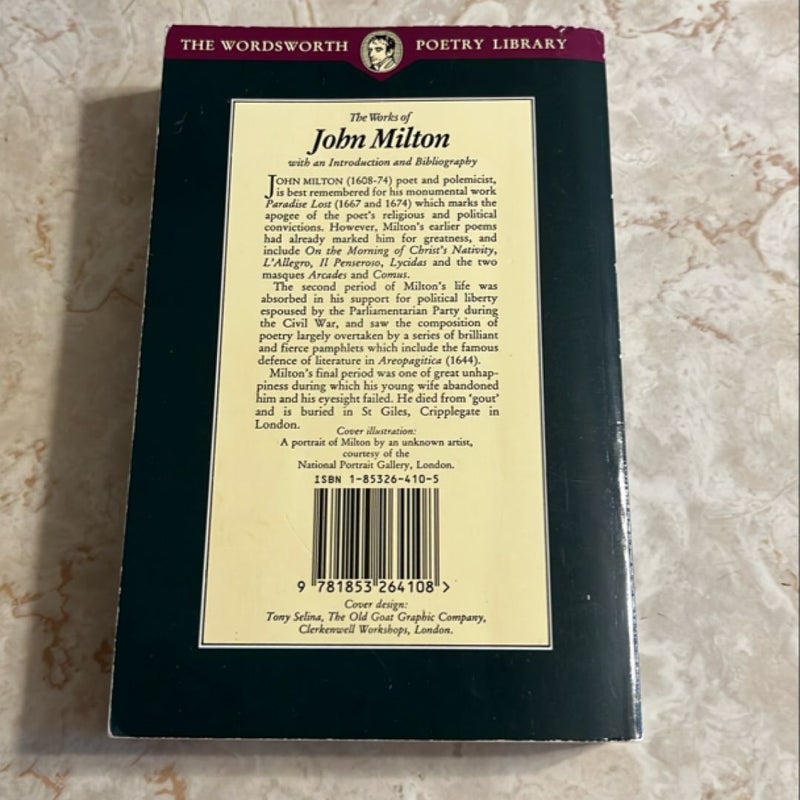 The English Poems of John Milton