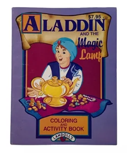 Aladdin and The Magic Lamp Coloring and Activity Book 1993 NOS Vintage
