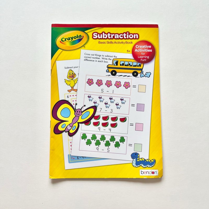 Crayola Subtraction Workbook