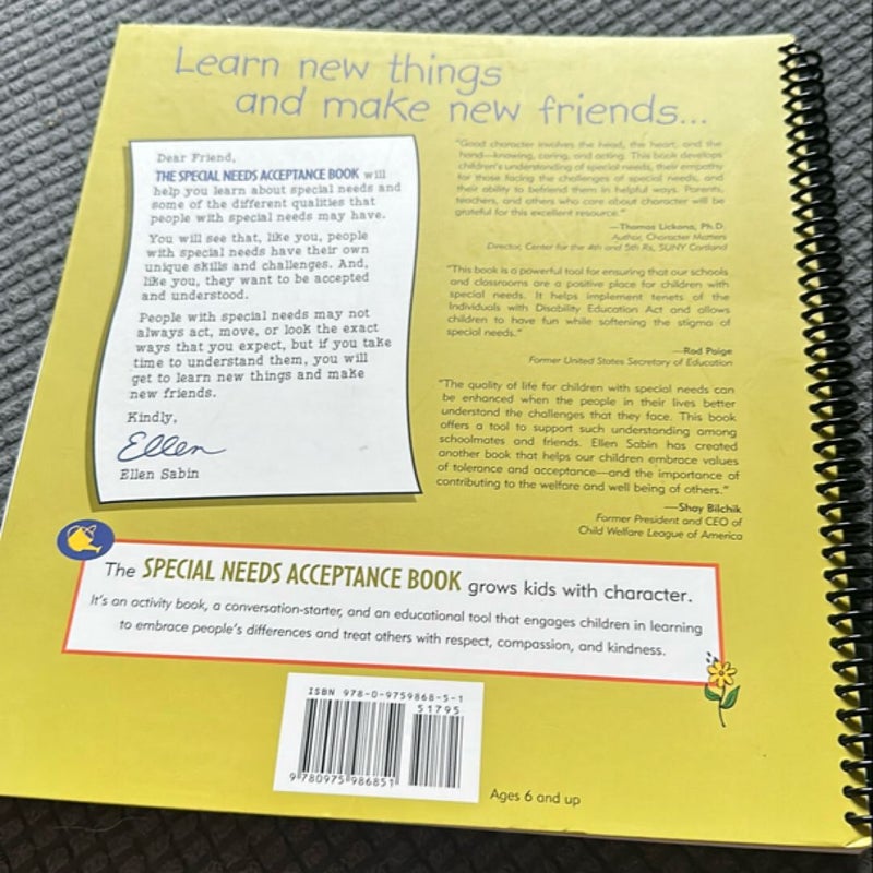 The Special Needs Acceptance Book