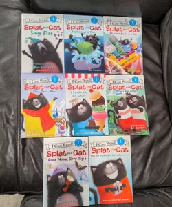 Splat the Cat: Level 1, I Can Read (lot of 8 books)