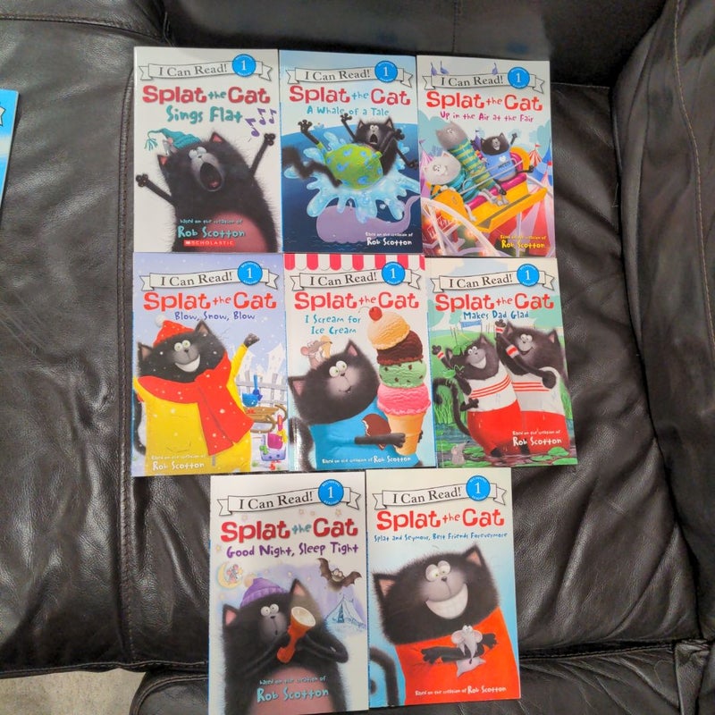 Splat the Cat: Level 1, I Can Read (lot of 8 books)