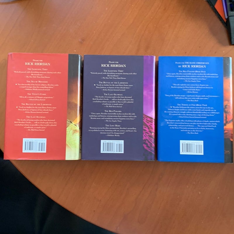 The Kane Chronicles Books 1-3: The Red Pyramid, The Throne of Fire, The Serpent’s Shadow