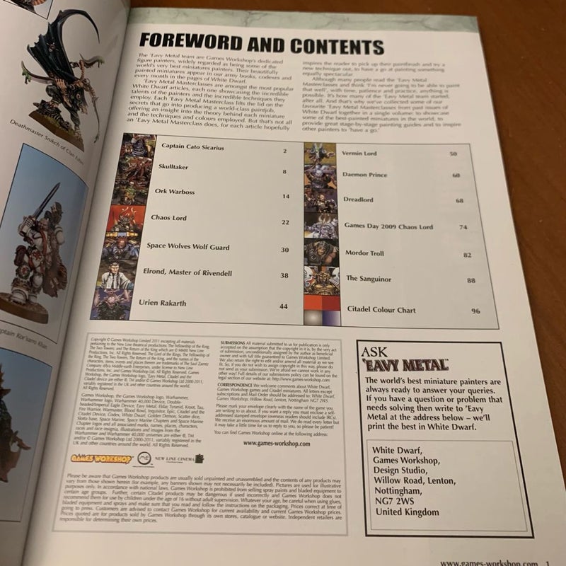 Warhammer 40k: ‘Eavy Metal Masterclass, Rare Art Book and Painting Guide