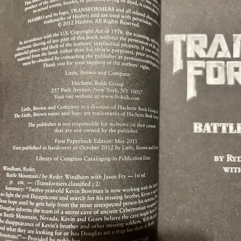 Transformers Classified: Battle Mountain