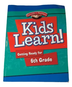 Kids Learn Getting Ready for 6th Grade - Paperback - 