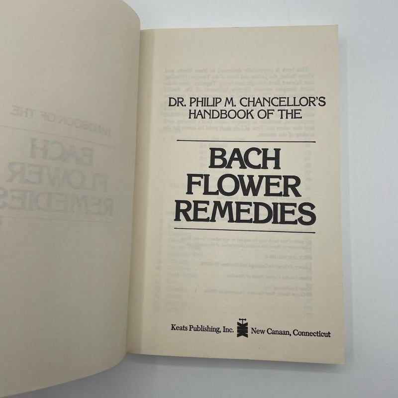 Dr. Philip M. Chancellor’s Handbook of Bach Flower Remedies