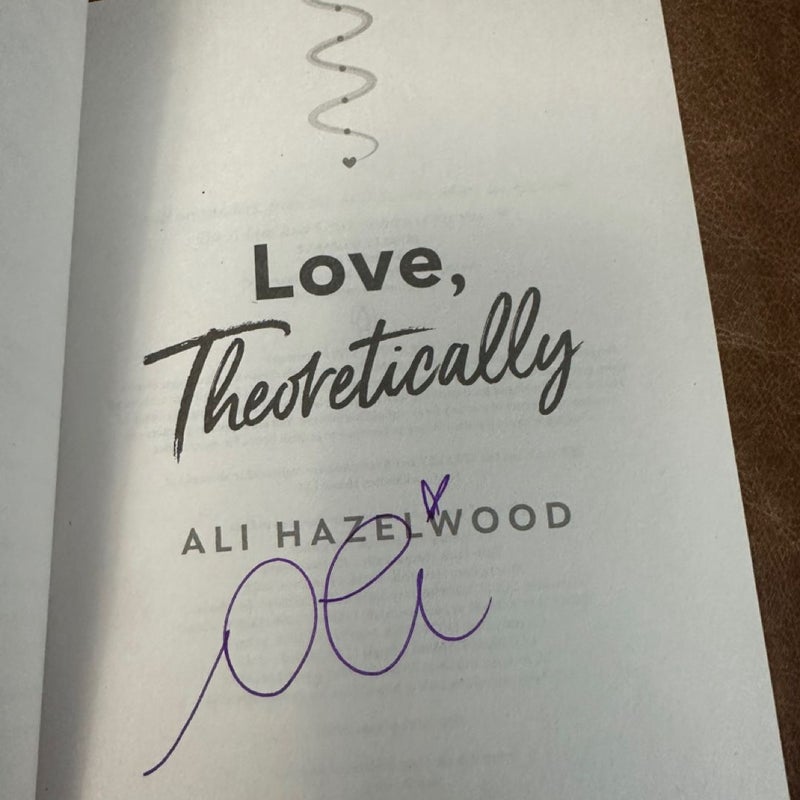 Signed Ali hazelwood set love on the brain love theoretically check and mate