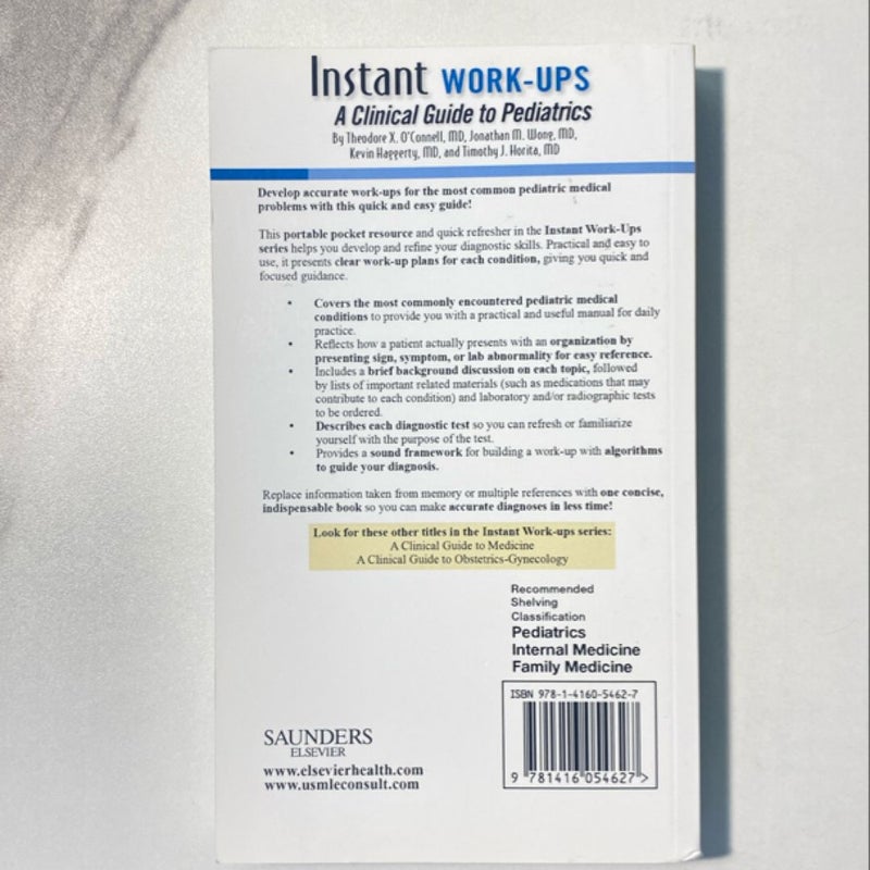 Instant Work-Ups: a Clinical Guide to Pediatrics