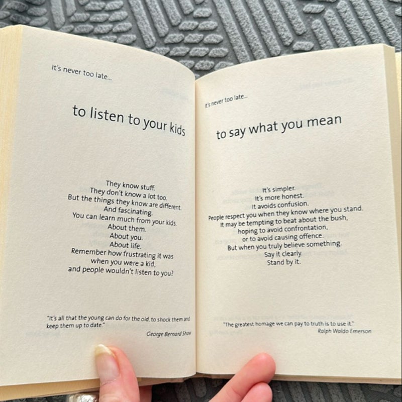 It’s Never Too Late
