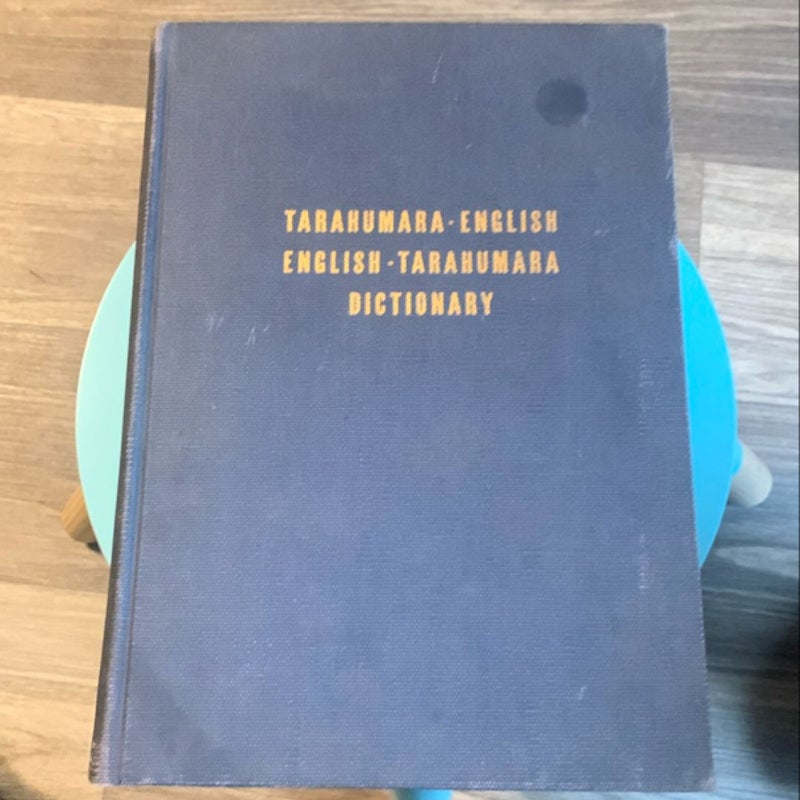 Tarahumara-English Dictionary