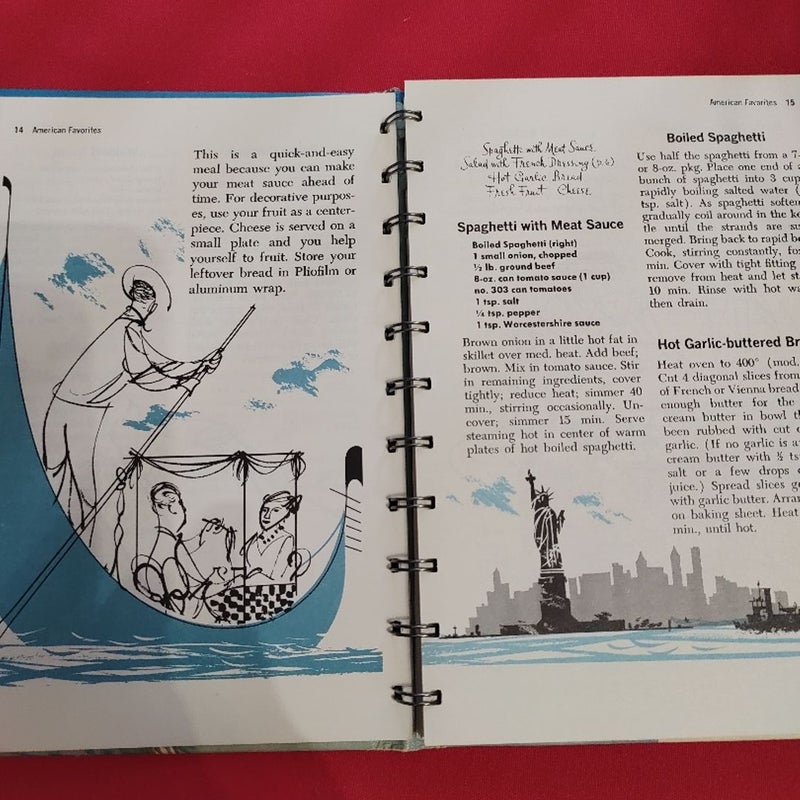 Vintage 1958 Betty Crocker's Dinner For Two Cook Book