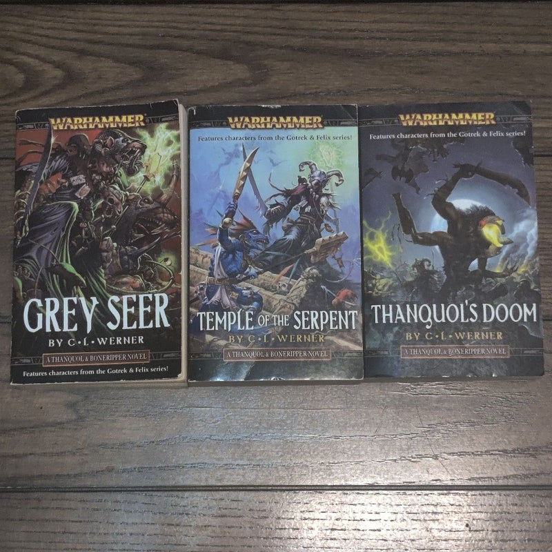 Thanquol and Boneripper Novels Warhammer Black Library Grey Seer Temple of the Serpent Thanqoul's Doom