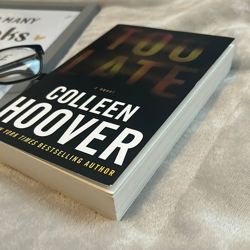 Too Late by Colleen Hoover, Paperback | Pangobooks