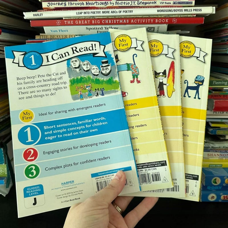 Pete the Cat Book Bundle, 4 Books, Readers