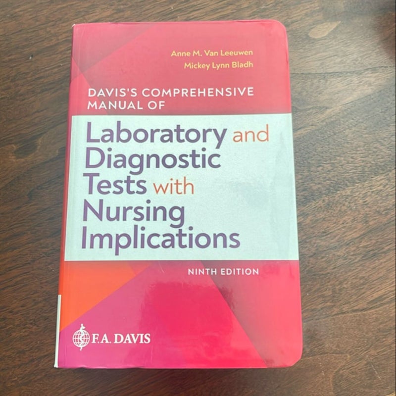 Davis's Comprehensive Manual of Laboratory and Diagnostic Tests with Nursing Implications