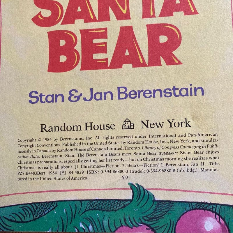 The Berenstain Bears Meet Santa Bear