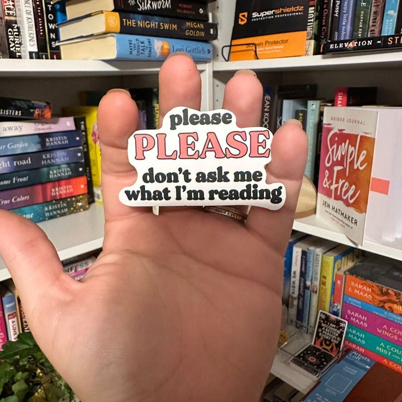 Bookish sticker