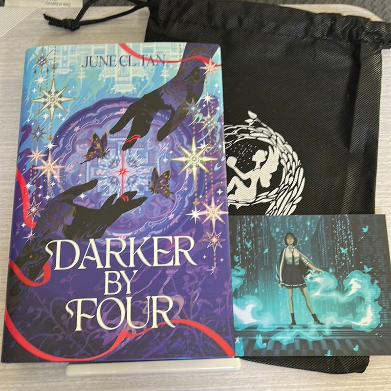 Darker by Four (Fairyloot NEW HC Digitally Signed) Reversable Dust Jacket