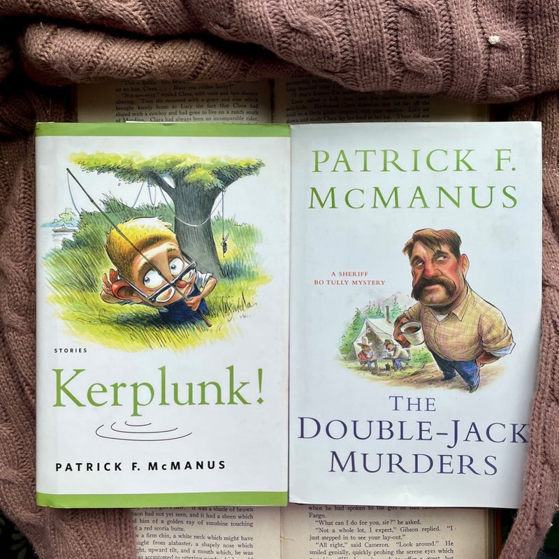 Two Autographed Patrick McManus books