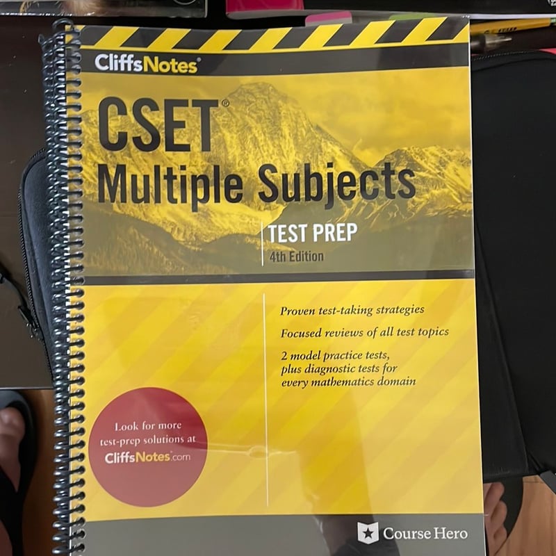 CliffsNotes CSET Multiple Subjects 4th Edition by Btps BTPS Testing