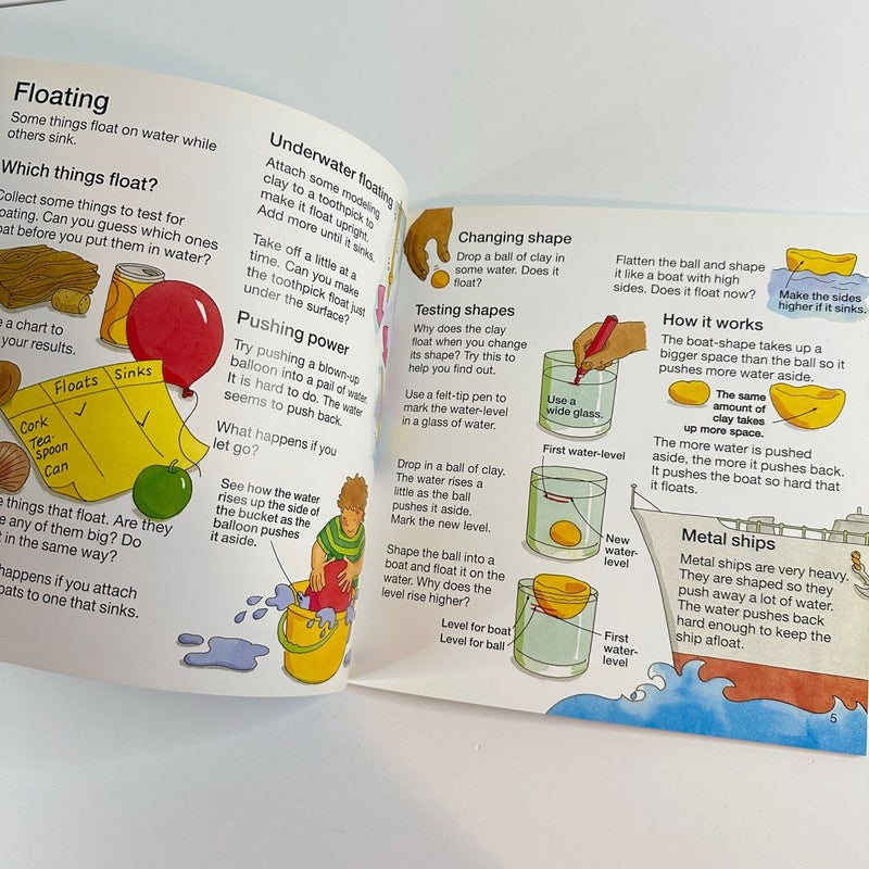 Usborne Science Activities, Science with Water