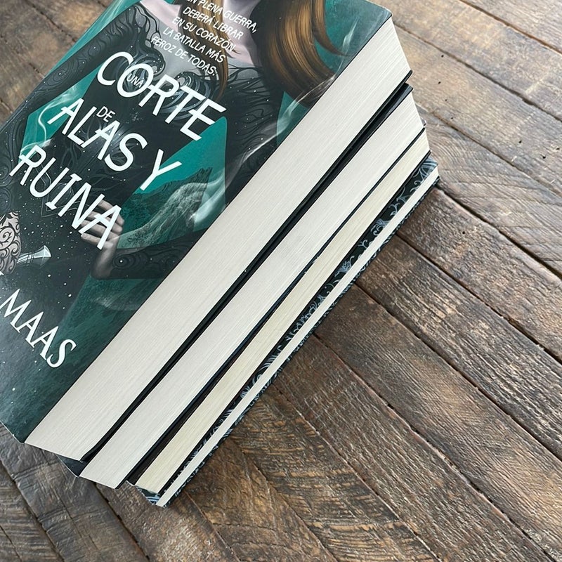 Rare Spanish complete set of ACOTAR - Out Of Print Covers
