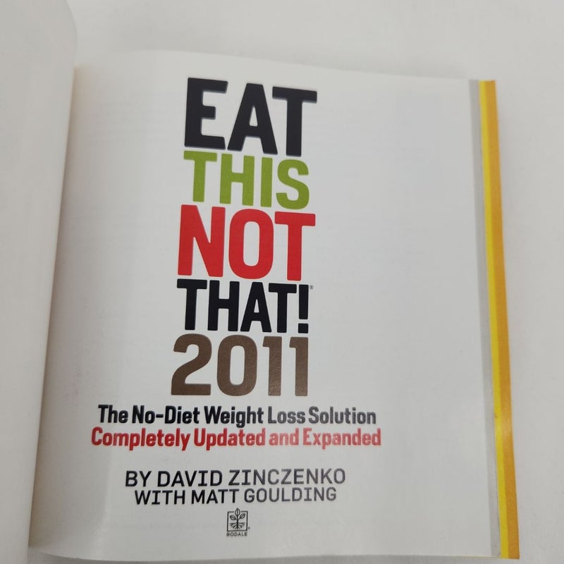 Eat This, Not That! 2011