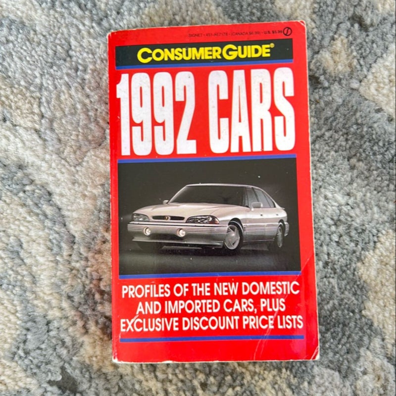 Cars Consumer Guide 1992